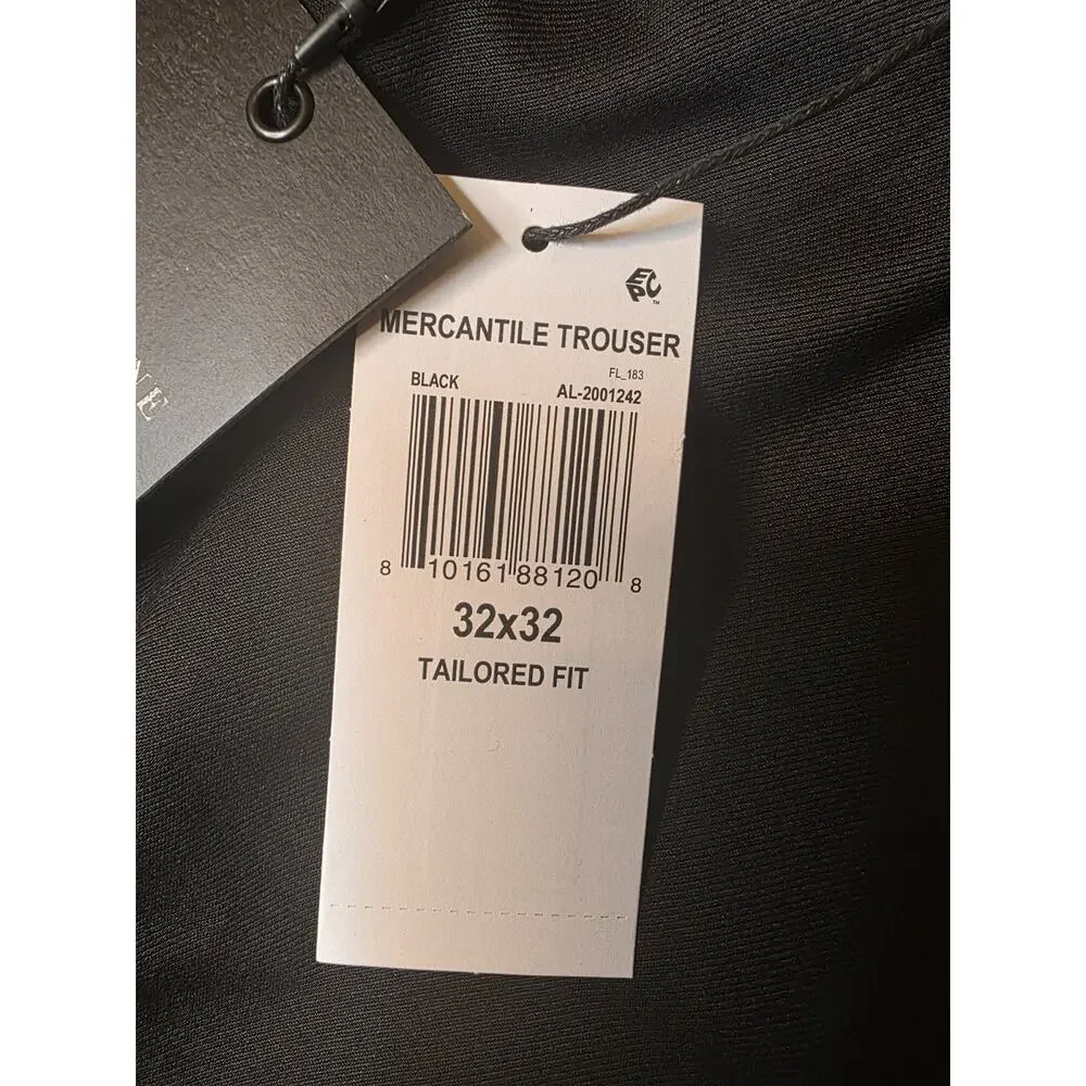 ALTON LANE Mercantile Trouser Black Tailored Dress Pants Poly Blend 32x32 NWT - Picture 3 of 7